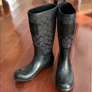 COACH RAIN BOOTS